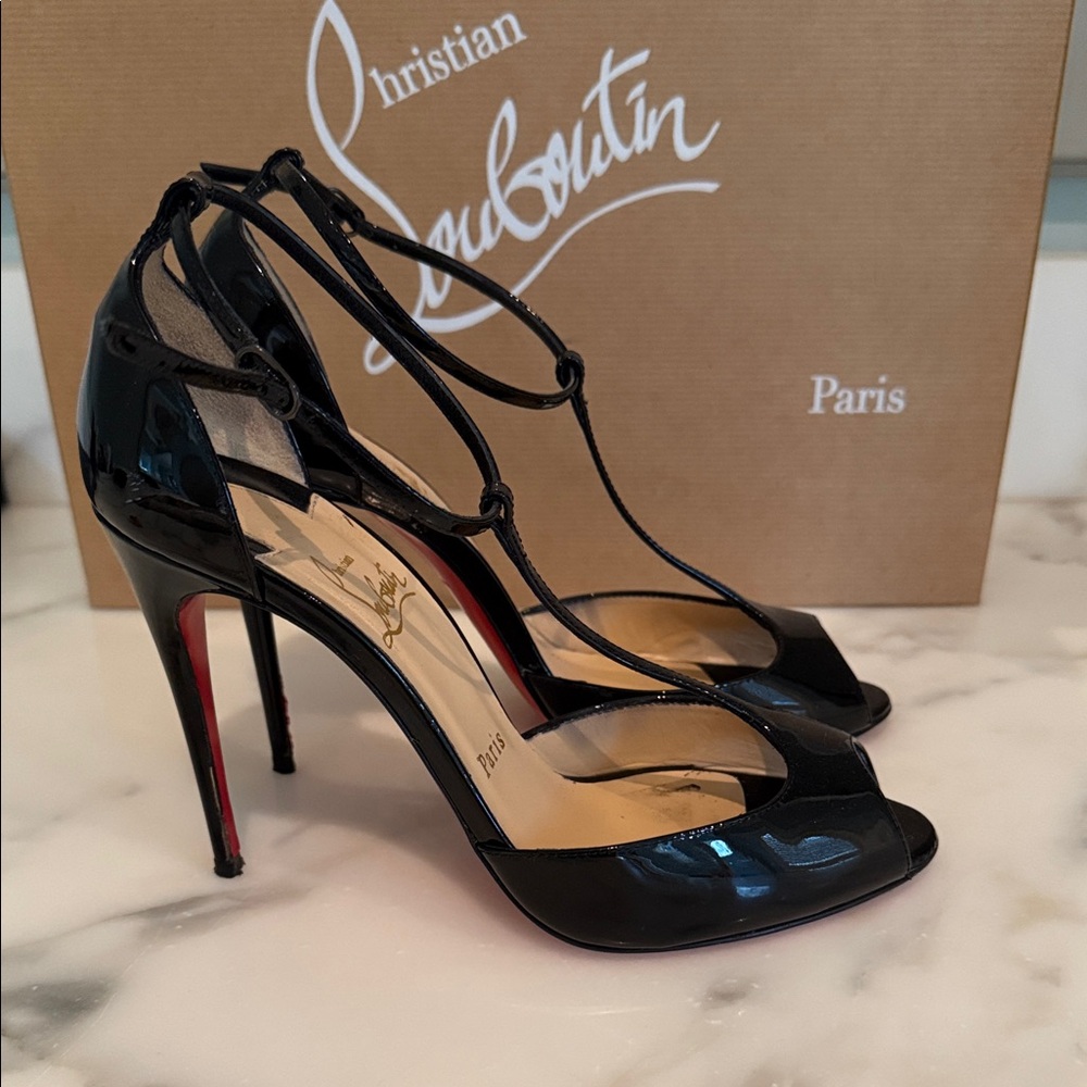 Christian Louboutin Glossy Black Heels